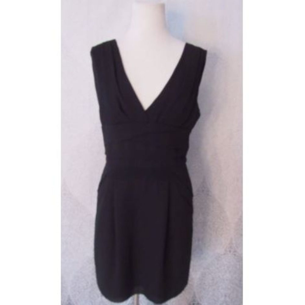 BCBGeneration Deep V Sleeveless Cocktail Dress